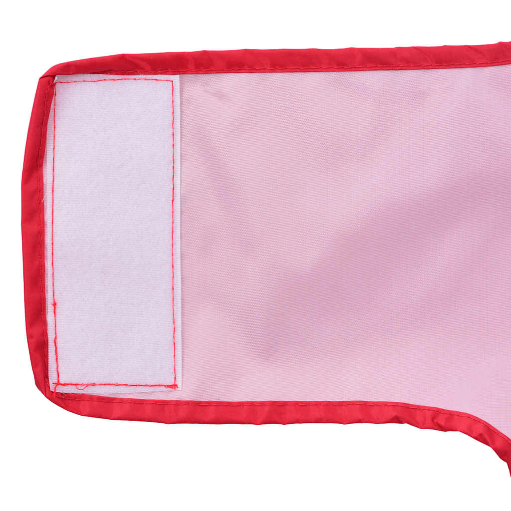 Hunde Regenmantel mit Reflexstreifen Polyester Rot L