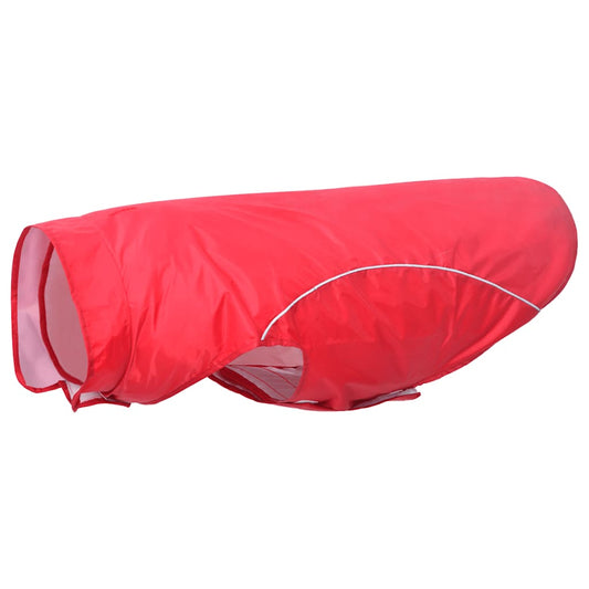 Hunde Regenmantel mit Reflexstreifen Polyester Rot 4XL
