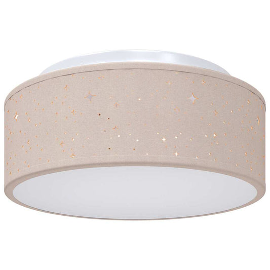 Deckenlampe Taupe 30 x 13.5 cm Stoff