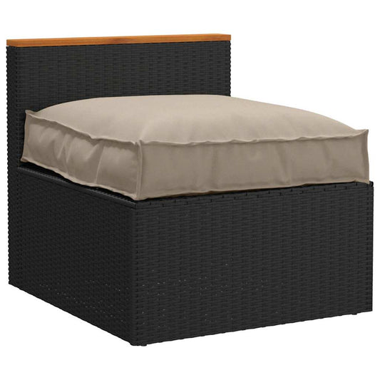 Kissen Taupe 70 x 70 x 12 cm Oxford-Stoff