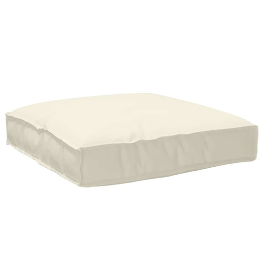 Kissen Creme 80 x 80 x 12 cm Oxford-Stoff