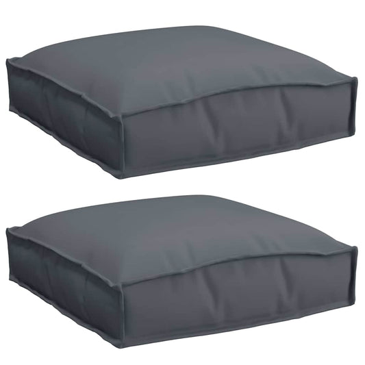 Kissen 2 pcs Anthrazit 40 x 40 x 8 cm Oxford-Stoff
