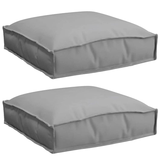 Kissen 2 pcs Grau 40 x 40 x 8 cm Oxford-Stoff
