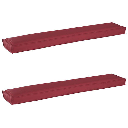 Palettenkissenset 2 pcs Weinrot 200 x 40 x 8 cm Oxford-Gewebe