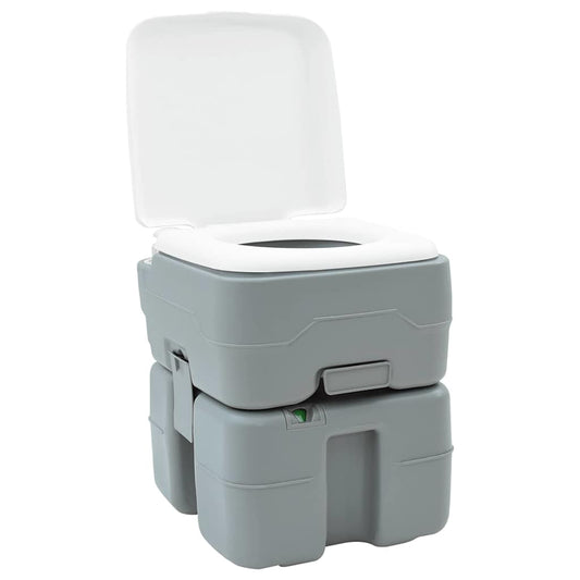 Camping-Toilette Grau 41.5 x 36.5 x 42 cm Plastik