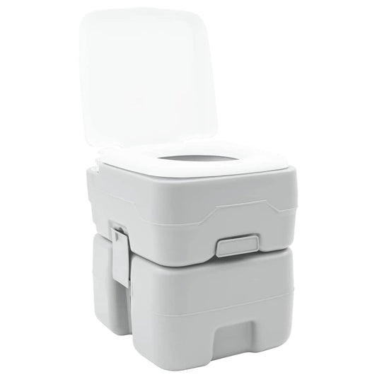 Camping-Toilette Grau 41.5 x 36.5 x 42 cm