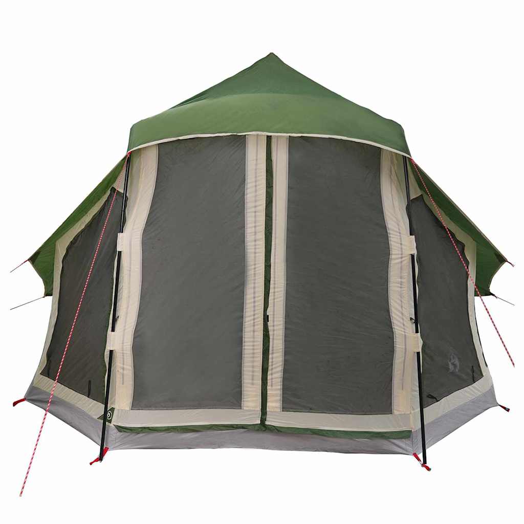 Tenda teepee familiare con tetto, verde, 404 x 370 x 270 cm