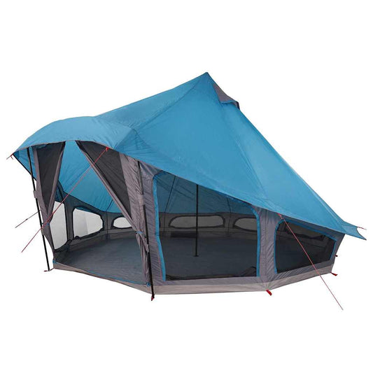 Tenda teepee familiare con tetto, blu e grigio, 508 x 470 x 300 cm
