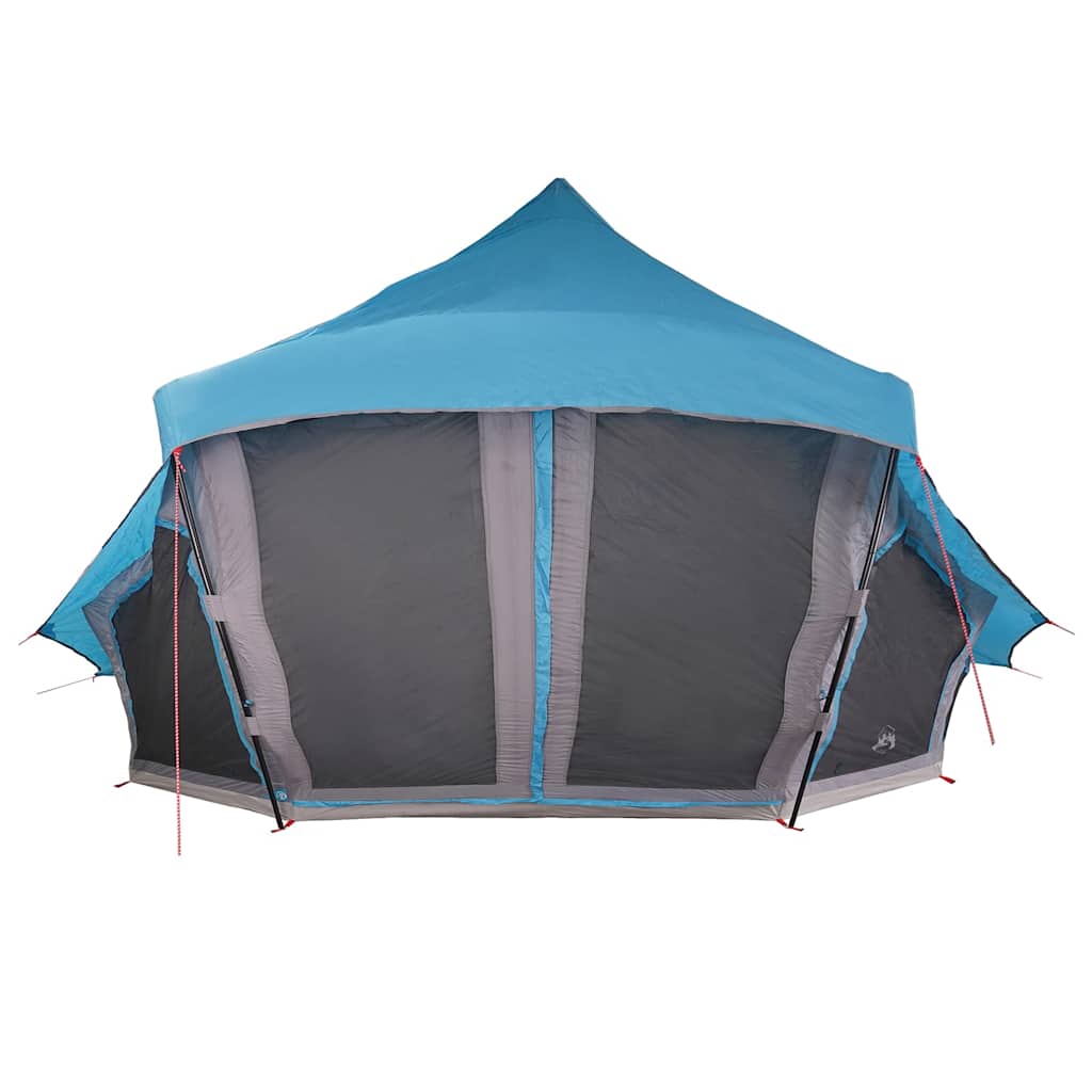 Tenda teepee familiare con tetto, blu e grigio, 508 x 470 x 300 cm