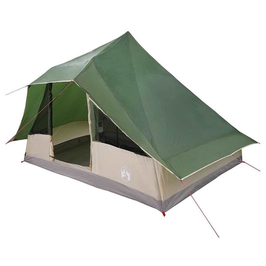 Tenda teepee familiare con tetto, verde, 364 x 281 x 257 cm