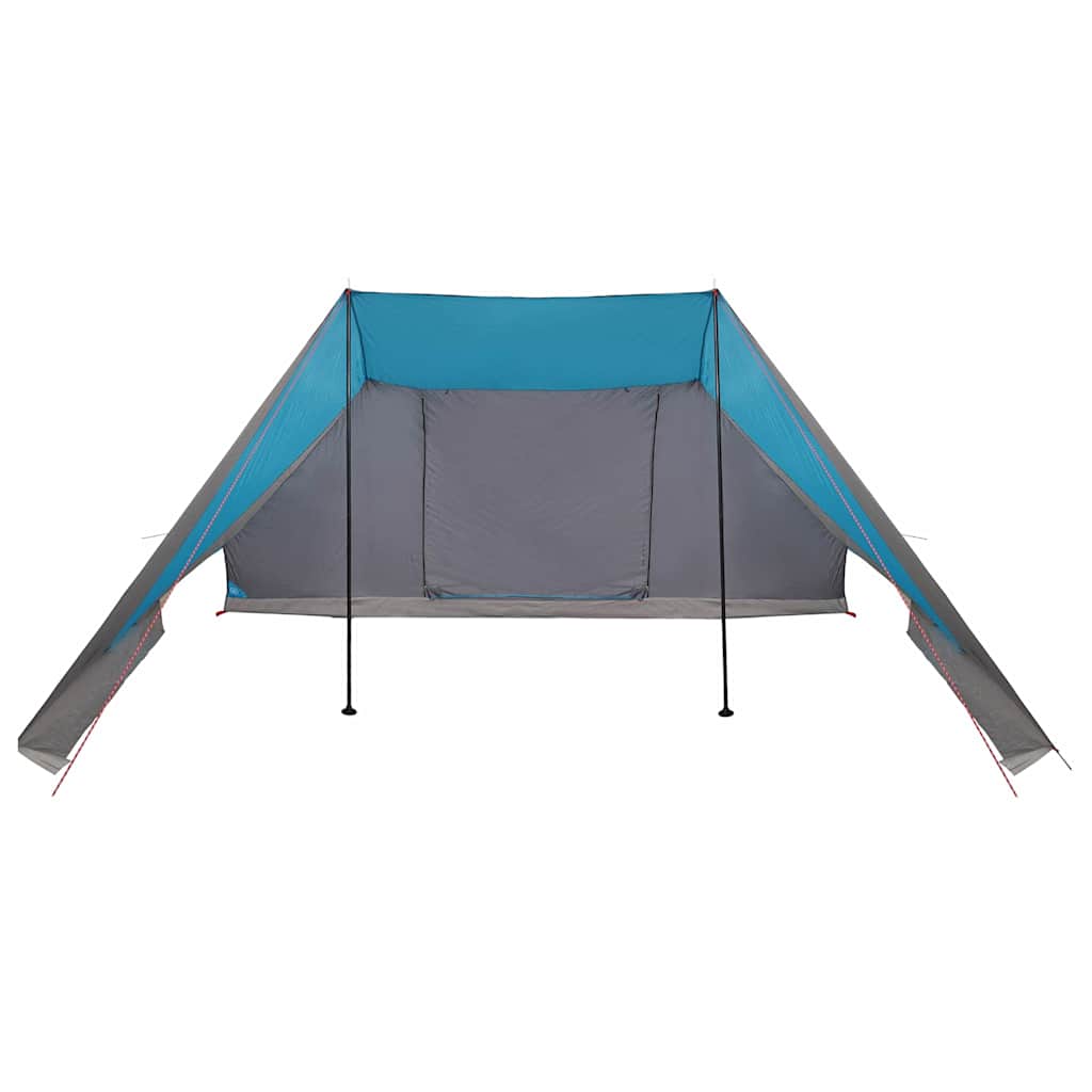 Tenda familiare con tetto, blu e grigio, 660 x 456 x 200 cm