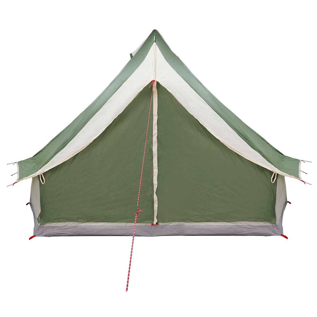 Tenda teepee familiare con tetto, verde e beige, 400 x 346 x 250 cm
