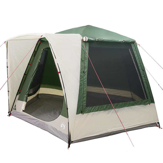 Tenda da campeggio, verde, 420 x 420 x 227 cm, poliestere