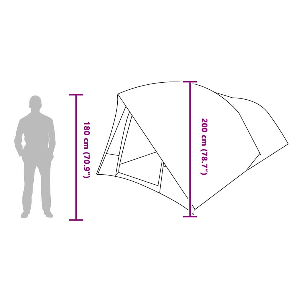Tunnelzelt mit Dach mit Speicher Blau 500 x 348 x 200 cm Taft