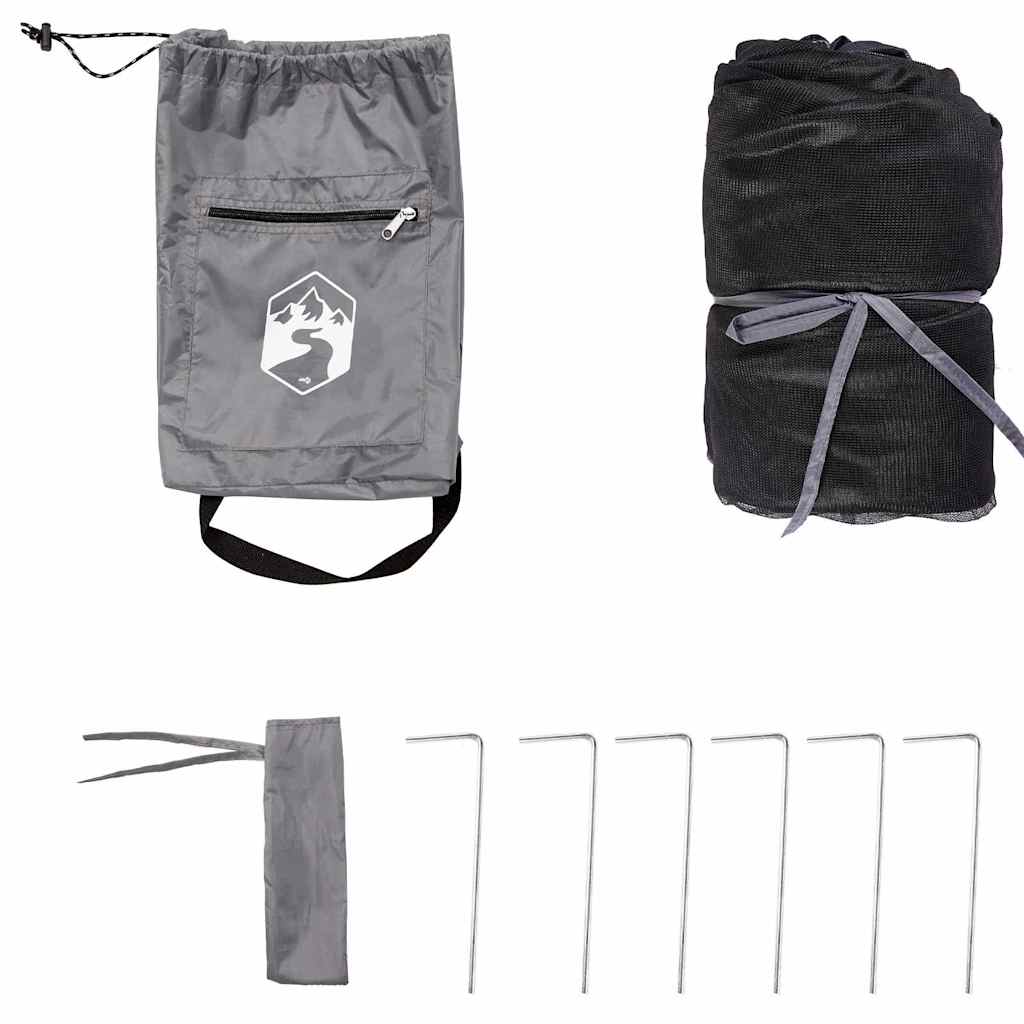 Innenzelt mit Dach Grau und Orange 303 x 303 x 196 cm Taft