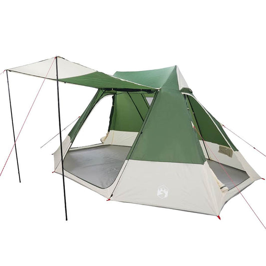 Tenda da campeggio, verde, 482 x 360 x 227 cm, poliestere
