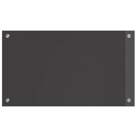 Küchenrückwand Dunkelgrau 70 x 40 x 0,6 cm Gehärtetes Glas