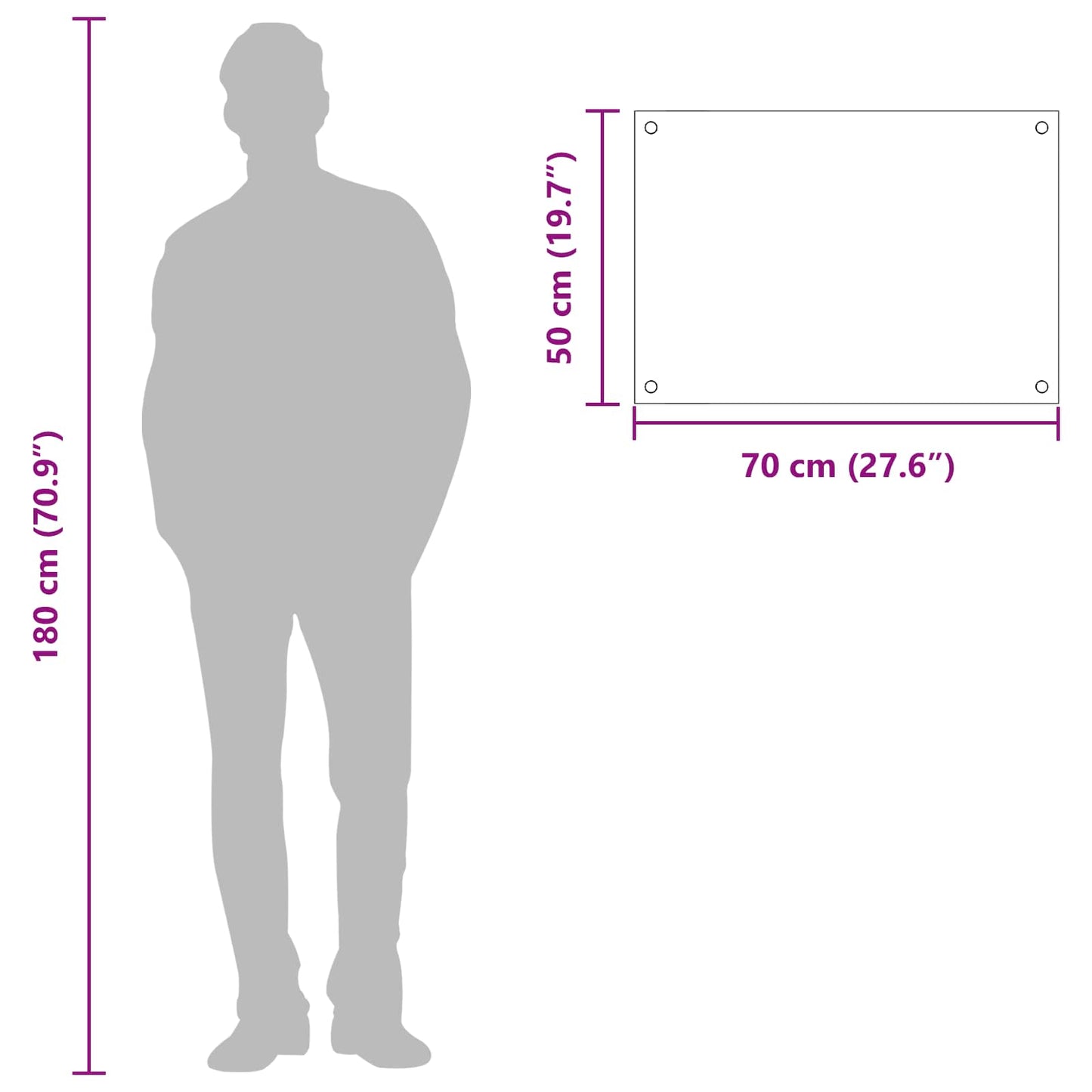 Paraschizzi per cucina, grigio scuro, 70 x 50 x 0,6 cm