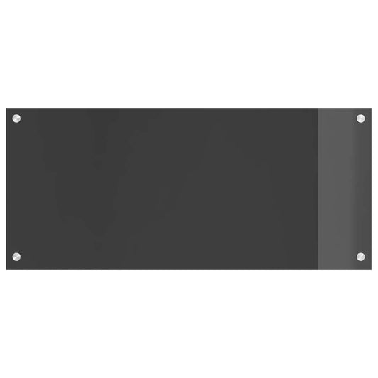 Küchenrückwand Dunkelgrau 90 x 40 x 0,6 cm Gehärtetes Glas
