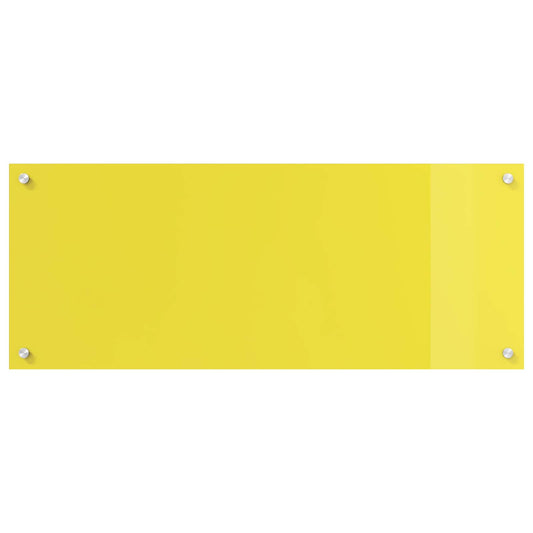 Küchenrückwand Gelb 100 x 40 x 0,6 cm Gehärtetes Glas