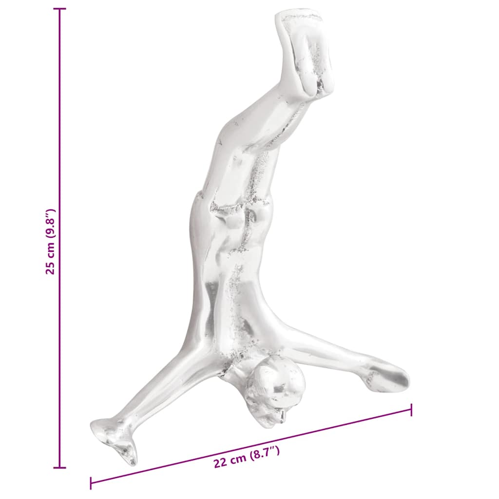 Skulptur Silber 22 x 8 x 25 cm Aluminium