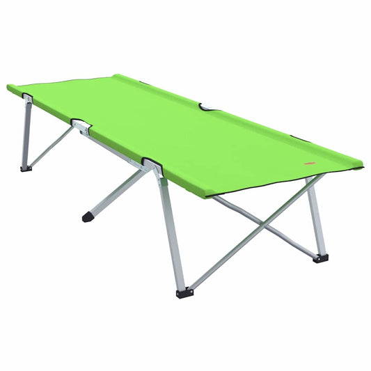 Letto da campeggio pieghevole, verde scuro, 62 x 194 x 42 cm