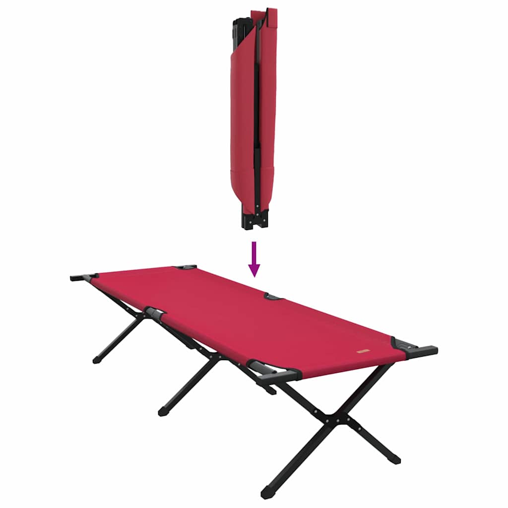 Klapp Schlafbett fürs Camping 2 pcs Rot 193 x 69 x 45 cm
