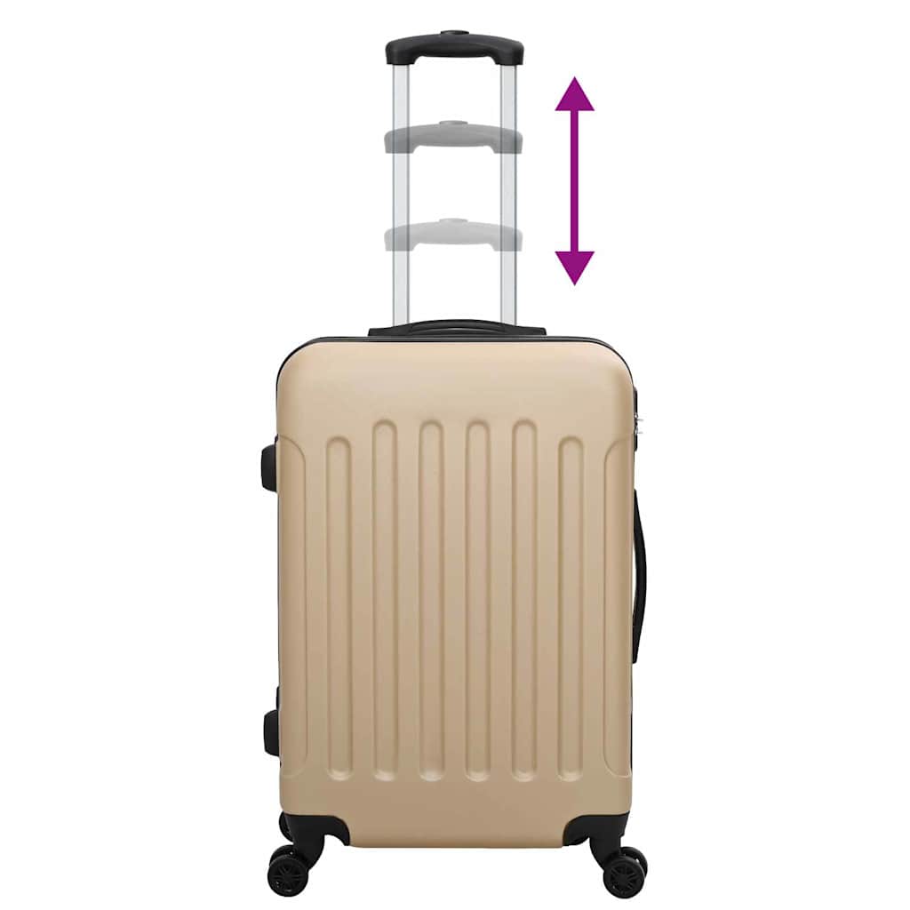 Koffer 3 pcs Champagner 50 x 31 x 78 cm ABS Kunststoff