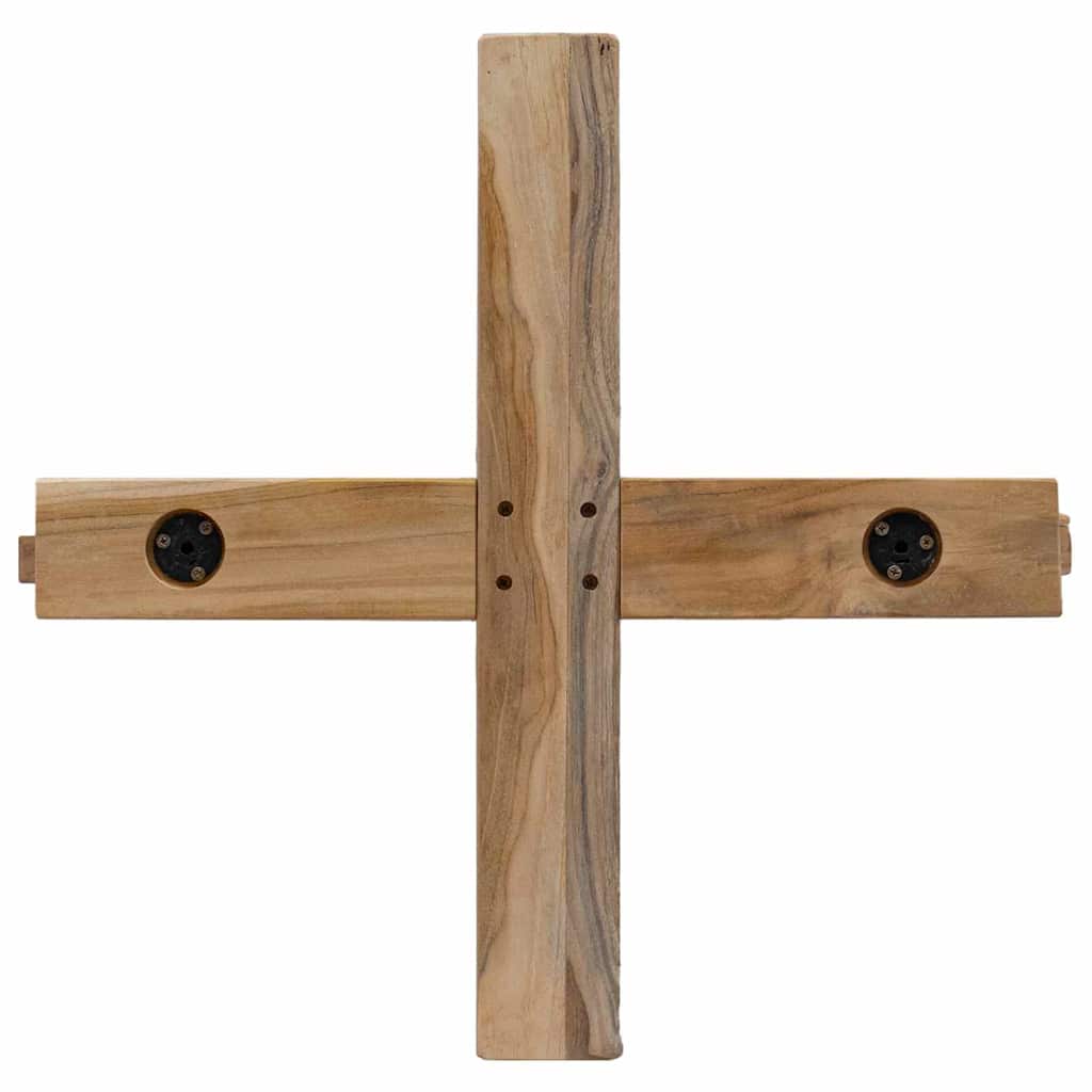 Weihnachtsbaum mit Ständer Braun 150 cm Massivholz Teak