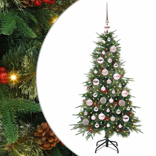 Künstlicher klappbarer Weihnachtsbaum Grün 120 cm PE und PVC