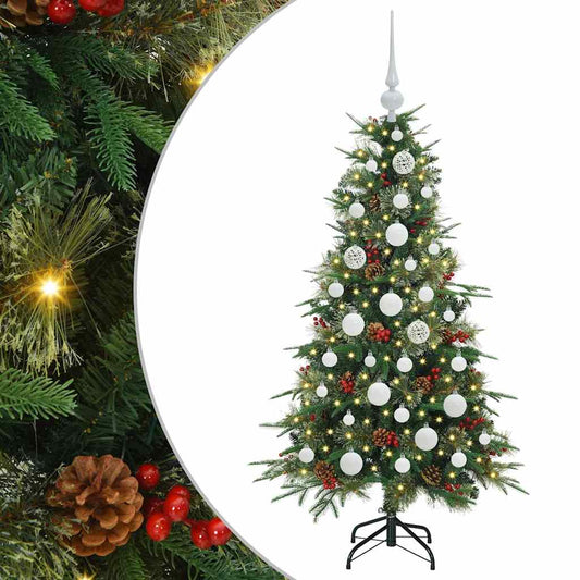 Künstlicher klappbarer Weihnachtsbaum Grün 120 cm PE und PVC