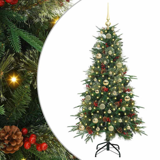 Künstlicher klappbarer Weihnachtsbaum Grün 150 cm PE und PVC