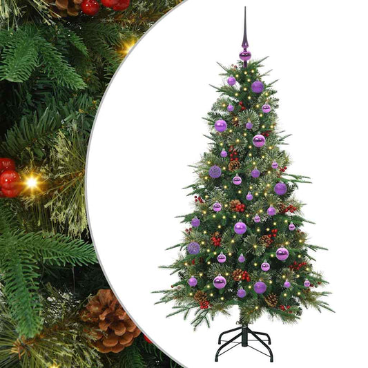 Künstlicher klappbarer Weihnachtsbaum Grün 150 cm PE und PVC