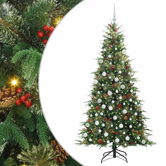 Künstlicher klappbarer Weihnachtsbaum Grün 180 cm PE und PVC