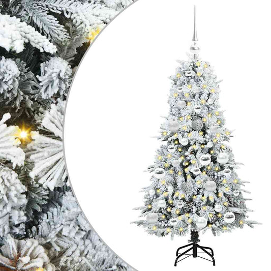 Künstlicher klappbarer Weihnachtsbaum Weiß 120 cm PE und PVC