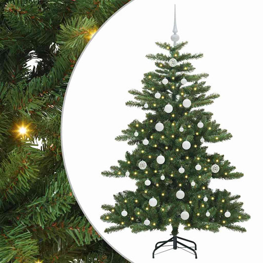 Künstlicher klappbarer Weihnachtsbaum Grün 150 cm PVC und Stahl