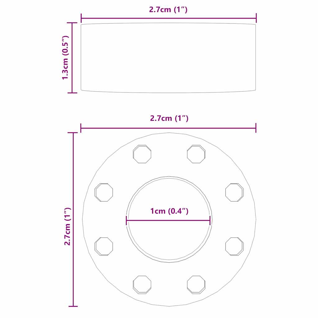 Fußballtisch-Bumper 16 pcs Schwarz 2,7 x 2,7 x 1,3 cm