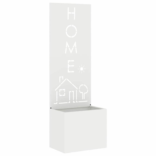 Garten Sichtschutz-Leinwand Weiß 50 x 140 cm