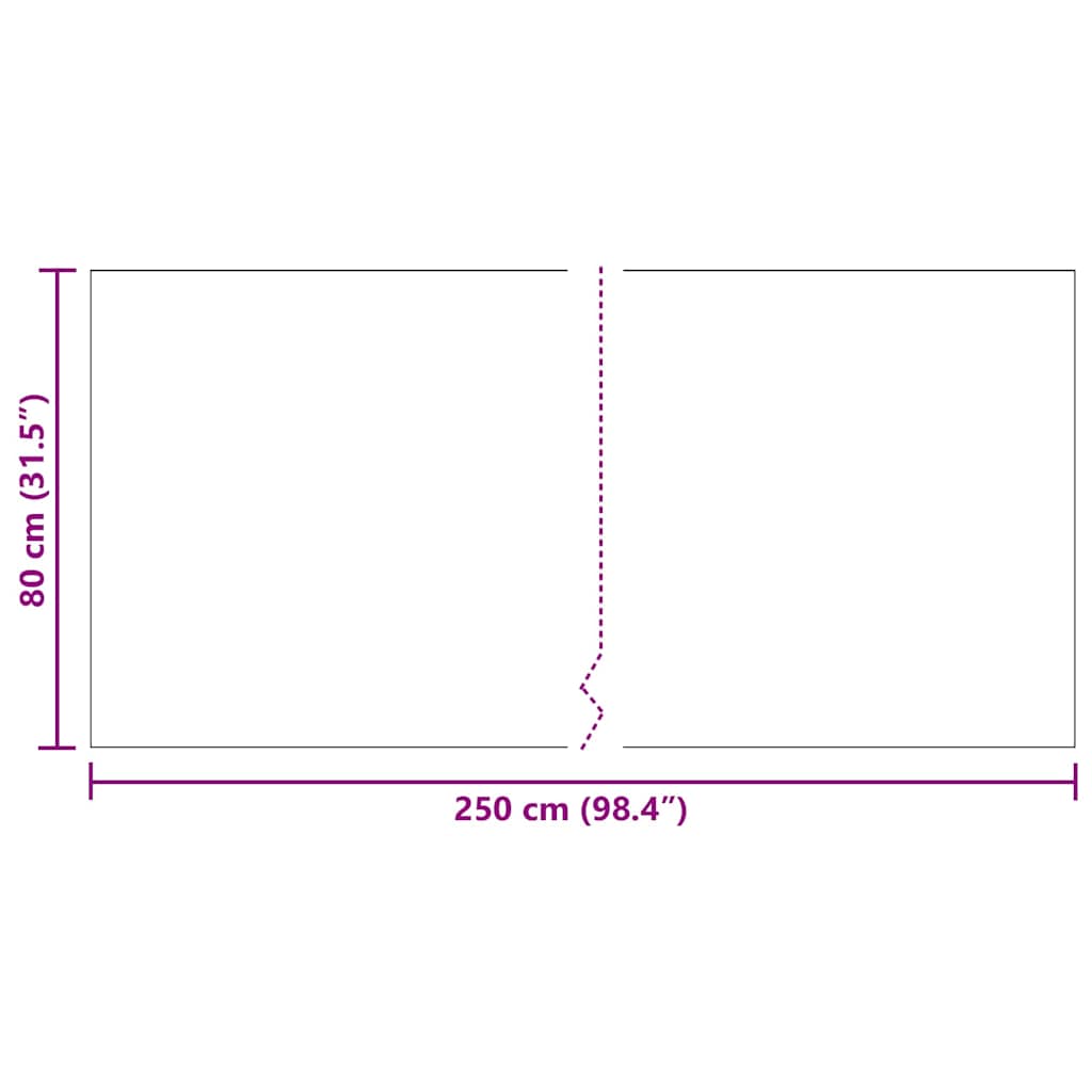 Teppichläufer Anthrazit 80 x 250 cm Stoff