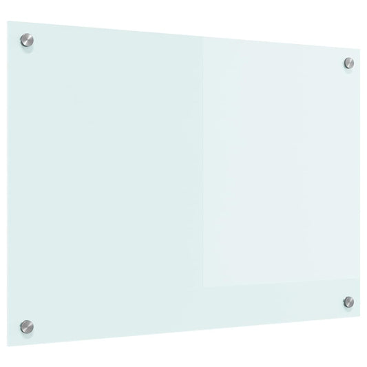 Küchenrückwand Weiß 70 x 50 cm Gehärtetes Glas