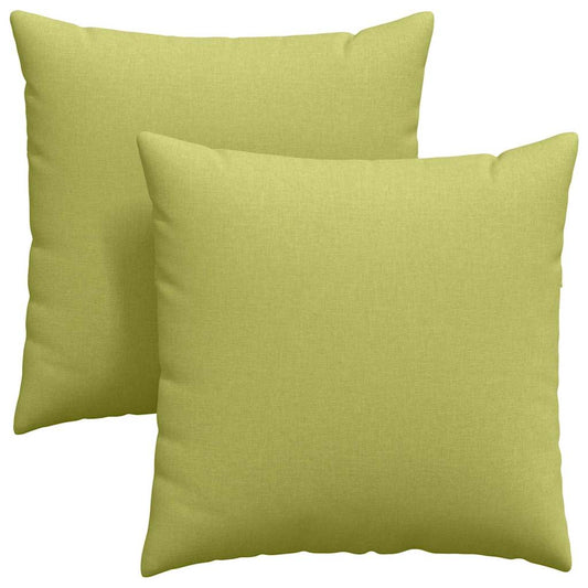 Cuscino per divano 2 pezzi verde chiaro 60 x 60 cm tessuto