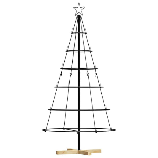 Weihnachtsdeko mit Ständer Schwarz 150 cm Stahl