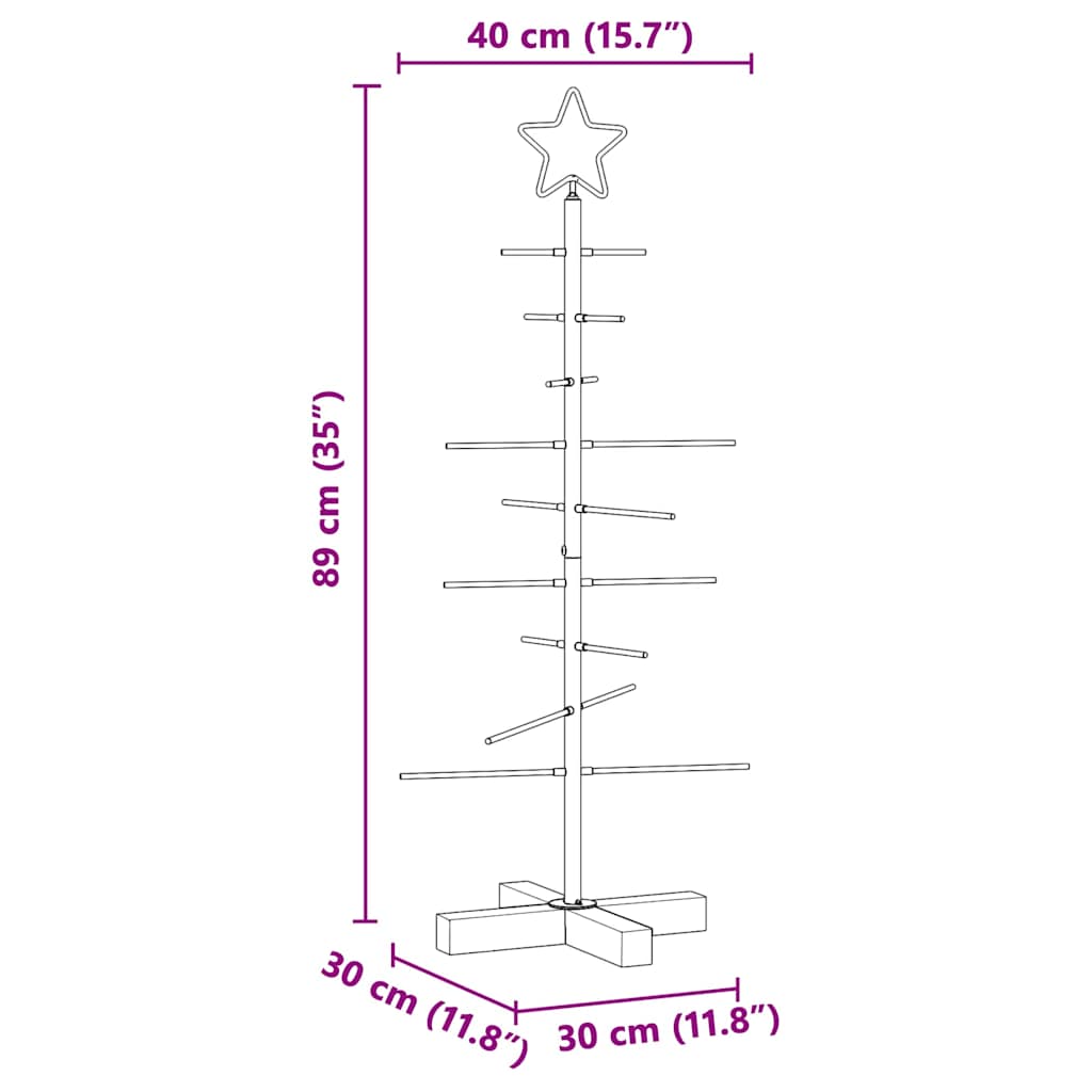 Metall Weihnachtsbaum Schwarz 90 cm Pulverbeschichteter Stahl