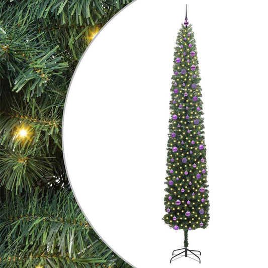 Künstlicher Weihnachtsbaum mit 300 LEDs mit Ständer Grün 270 cm