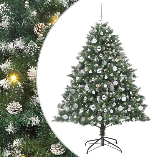 Künstlicher Weihnachtsbaum mit 300 LEDs mit Ständer Grün 180 cm
