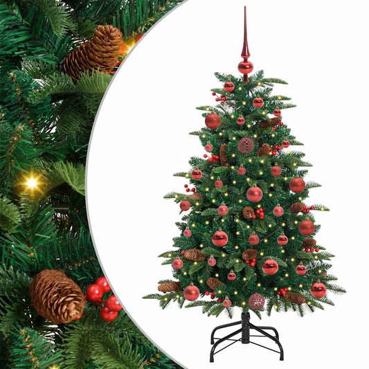 Künstlicher Weihnachtsbaum mit 150 LEDs mit Ständer Grün 120 cm