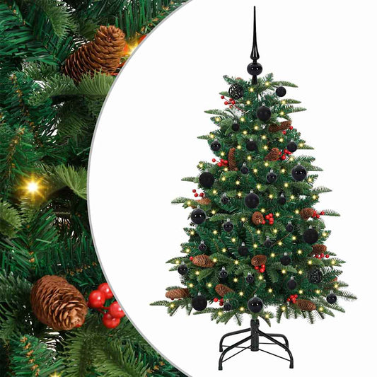 Künstlicher Weihnachtsbaum mit 150 LEDs mit Ständer Grün 120 cm