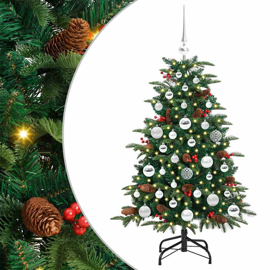 Künstlicher Weihnachtsbaum mit 150 LEDs mit Ständer Grün 120 cm