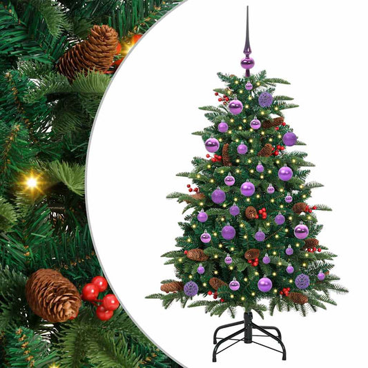Künstlicher Weihnachtsbaum mit 150 LEDs mit Ständer Grün 120 cm