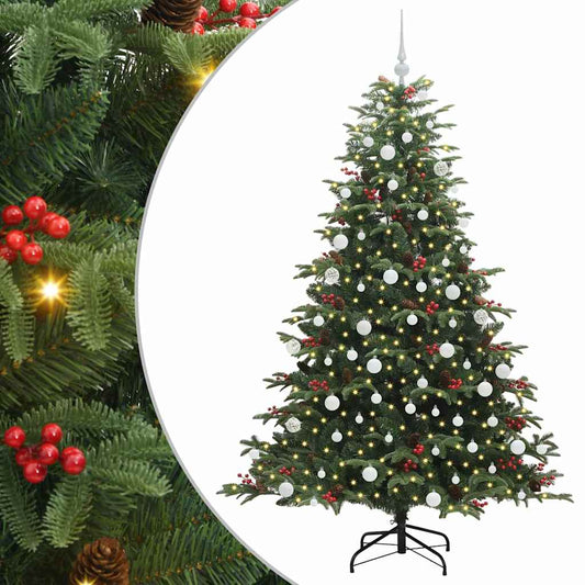 Künstlicher Weihnachtsbaum mit 300 LEDs mit Ständer Grün 180 cm